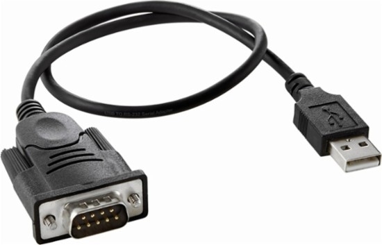 Picture of USB to RS232 serial adapter