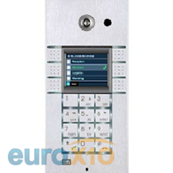 Picture of Audio intercom with display, integrated camera, 2x3 keys and numeric pad PROFI