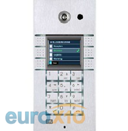 Picture of Video intercom with display, integrated camera, 2x3 keys and numeric pad PROFI