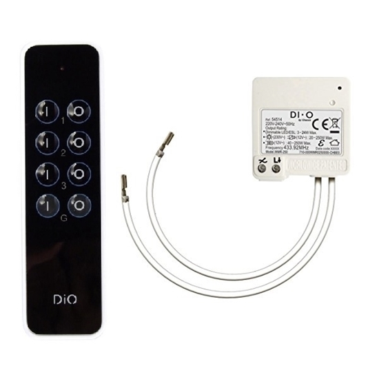 Picture of Pack Micromódulo Atuador ON/OFF 30-230W + Comando 3 canais