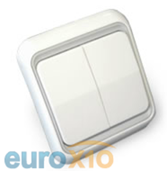 Picture of Double Button Wall Lamp Switch (2 Wires)   