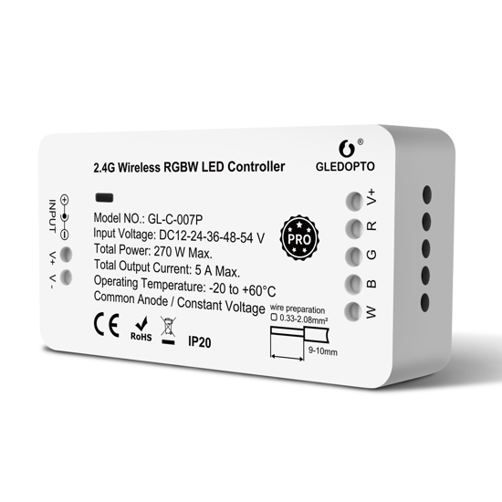 Picture of Controlador para tira de LED RGB o RGBW (Zigbee)