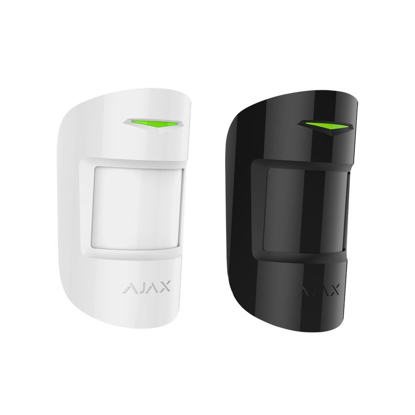 AJAX KIT STARTER B - Panel de alarma conexion Ethernet, WiFi, LTE Control  mediante aplicacion para smartphone, 1 sensor de movimiento y un detector  de puerta o ventana con entrada auxiliar en