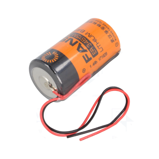 Picture of Lithium Battery Li-SOCl2 D 3.6V 13000mAh w/ wires