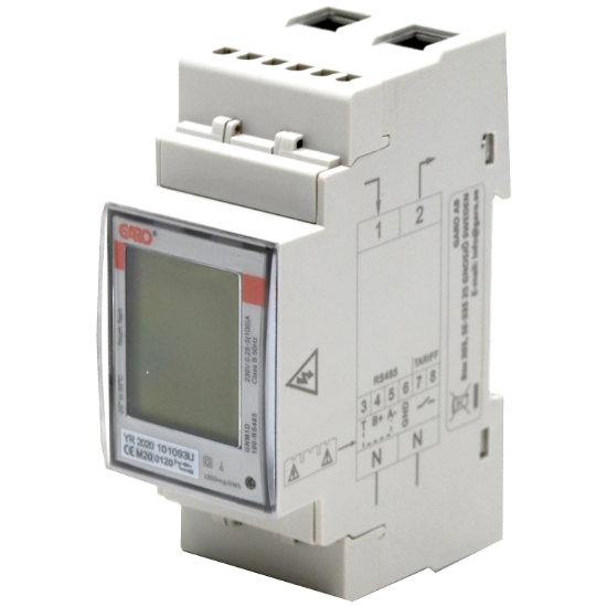 Picture of GARO SINGLE PHASE METER KWH 100A RS485 DIN RAIL MOUNTING