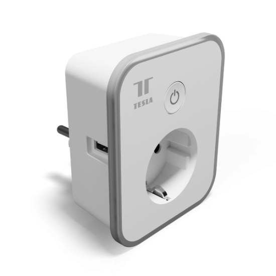 Picture of TESLA Smart Home Smart Plug 2 USB Wi-Fi 